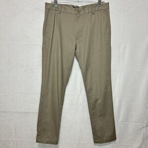Izod Men's Pants American Chino Slim Fit Khaki 100% Cotton Size 32x30